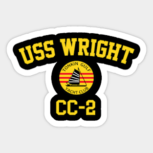 USS Wright CC-2 Tonkin Gulf Yacht Club Sticker